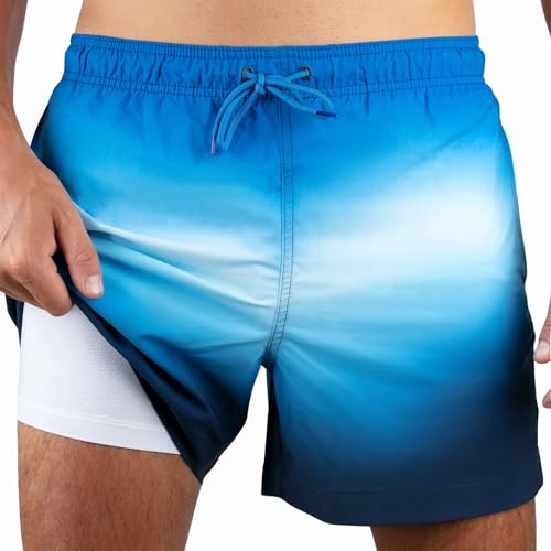 Men's Dipping 5" Stretch Swim Trunks
