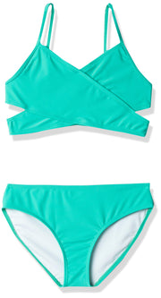 Girls' Solid Wraparound Wrap Around Bikini