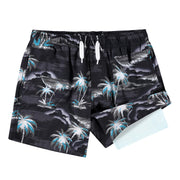 Boys' Seascape Stretch Swim Trunks