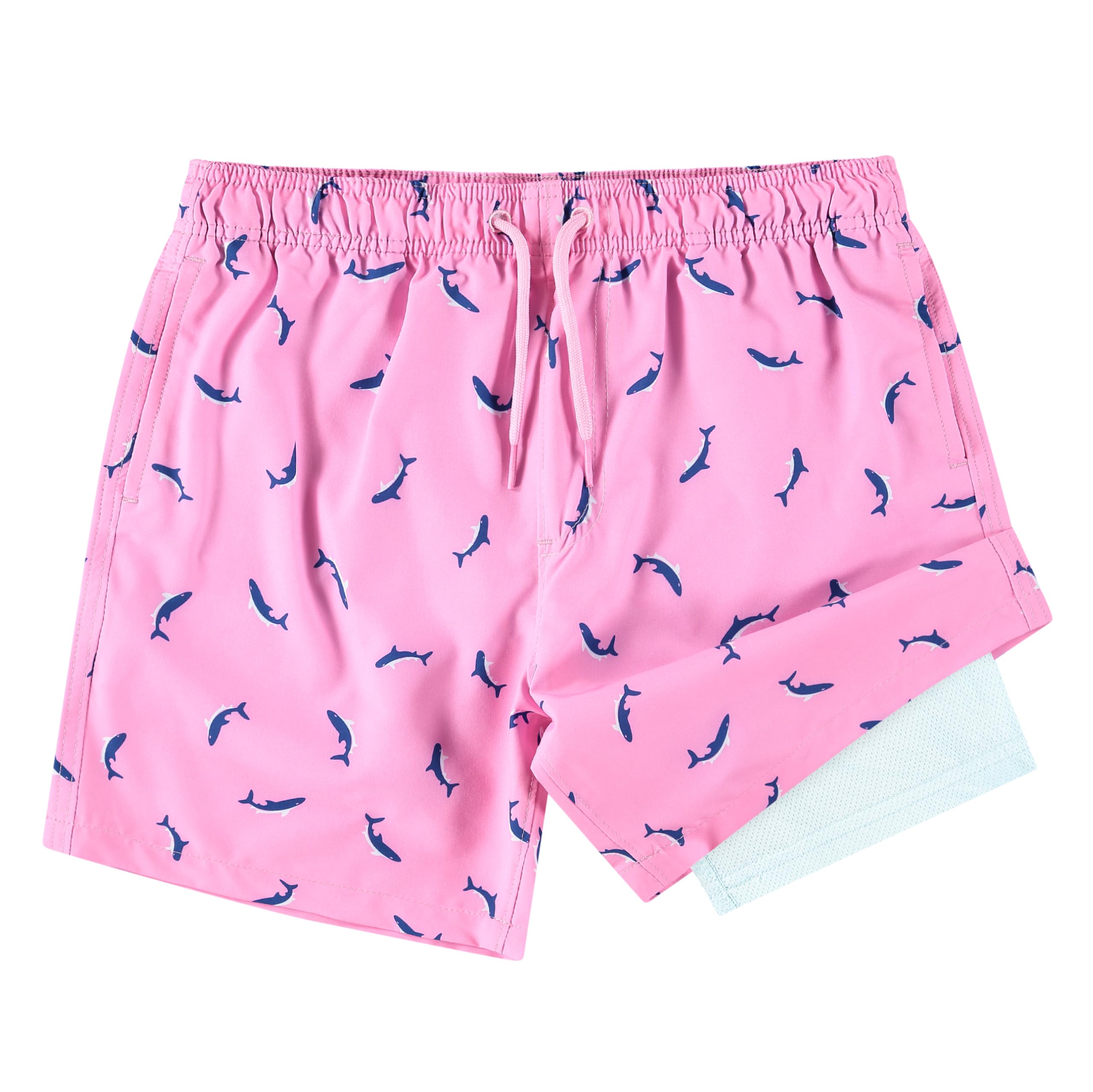 Boys' Sharks Stretch Swim Trunks