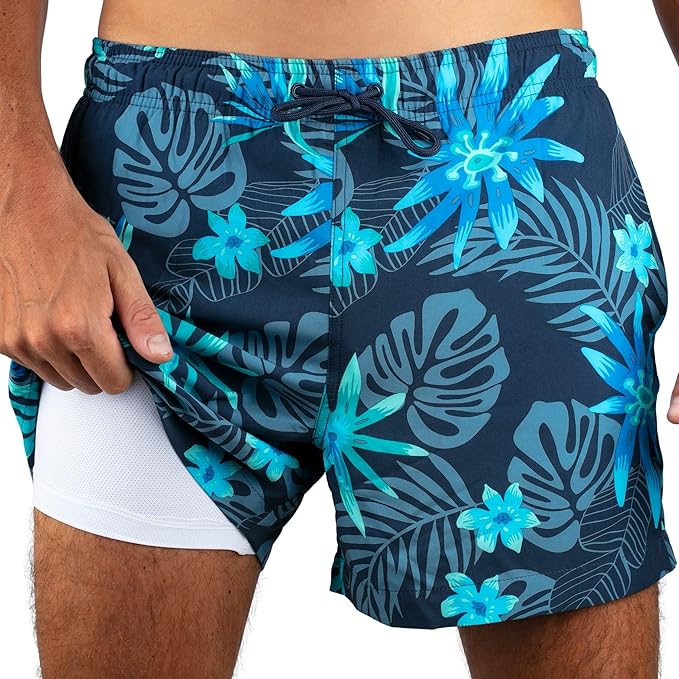 Men's Bayside 5" Stretch Swim Trunks