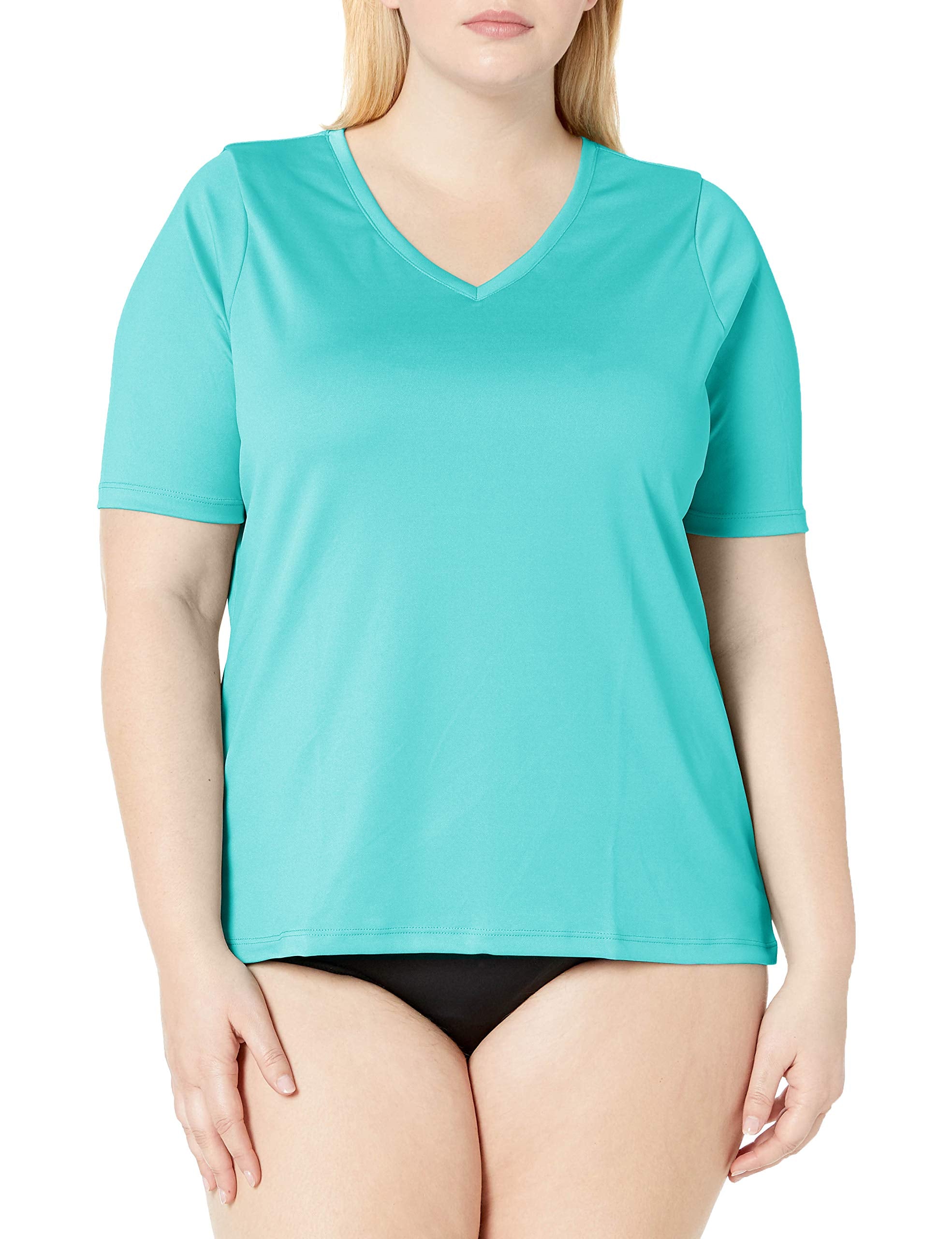 Women's Solid Short Sleeve Swim Shirt
