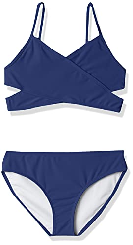 Girls' Solid Wraparound Wrap Around Bikini