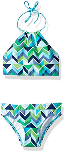 Girls' Ruby Chevron Halter Bikini