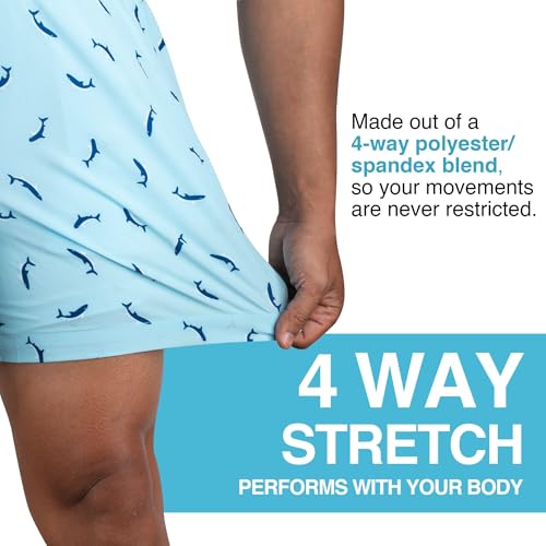 Men's Sharks 5" Stretch Swim Trunks