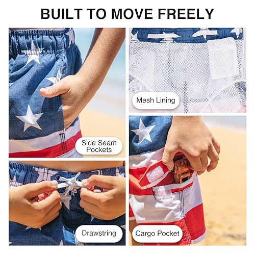 Boys' Flag Ii  Swim Trunks