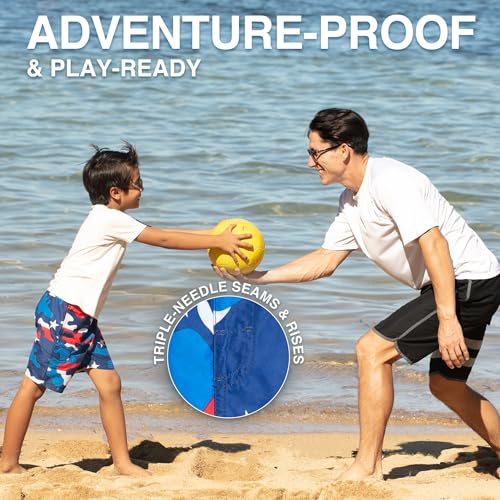 Boys' Camo Flag  Swim Trunks