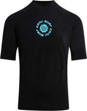 Men's Sun Short Sleeve Rashguard — Black
