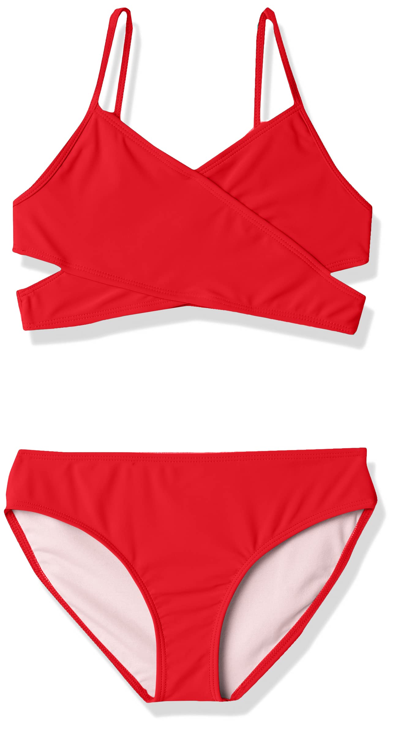 Girls' Solid Wraparound Wrap Around Bikini