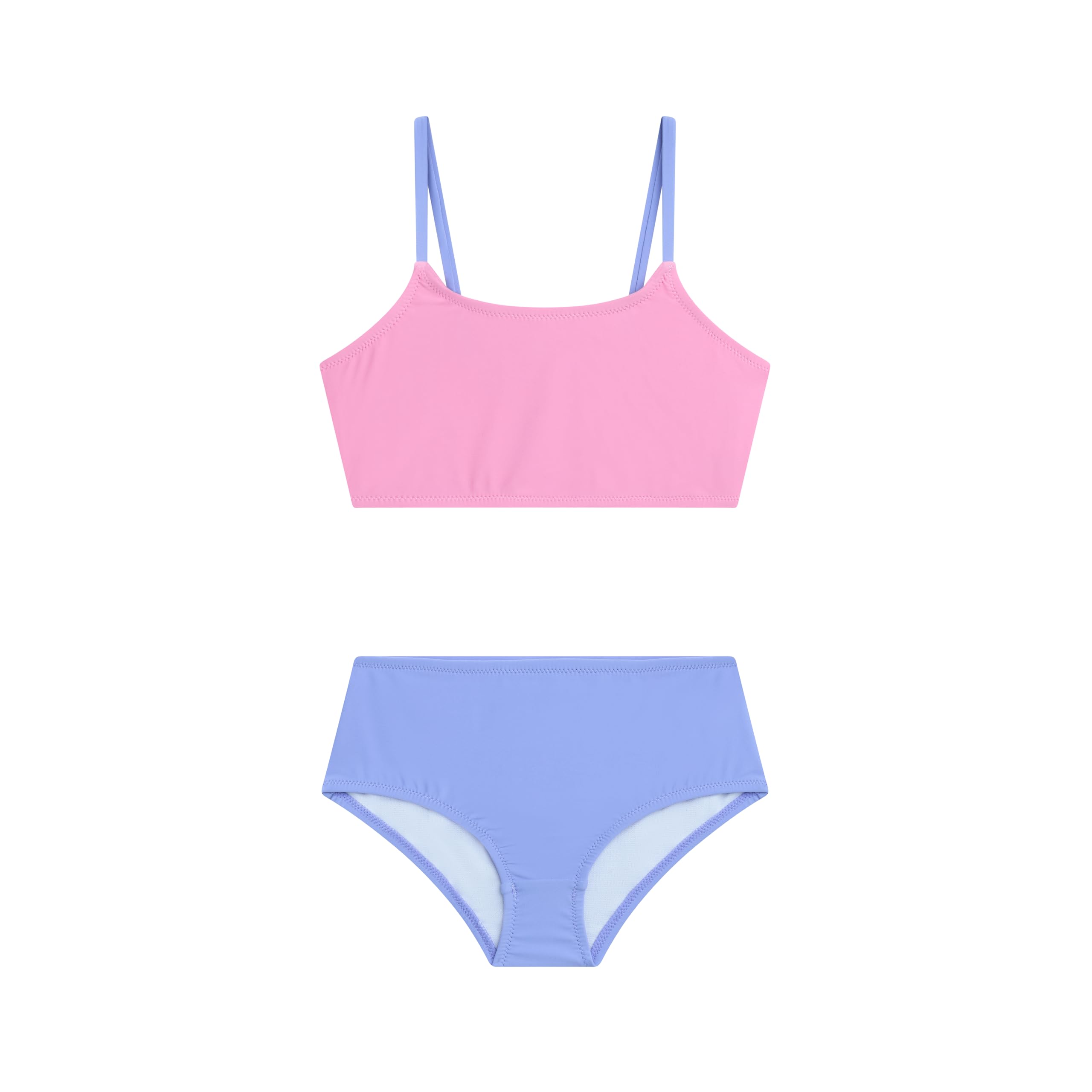 Solid Girls' Swim 2PC Sun Bikini