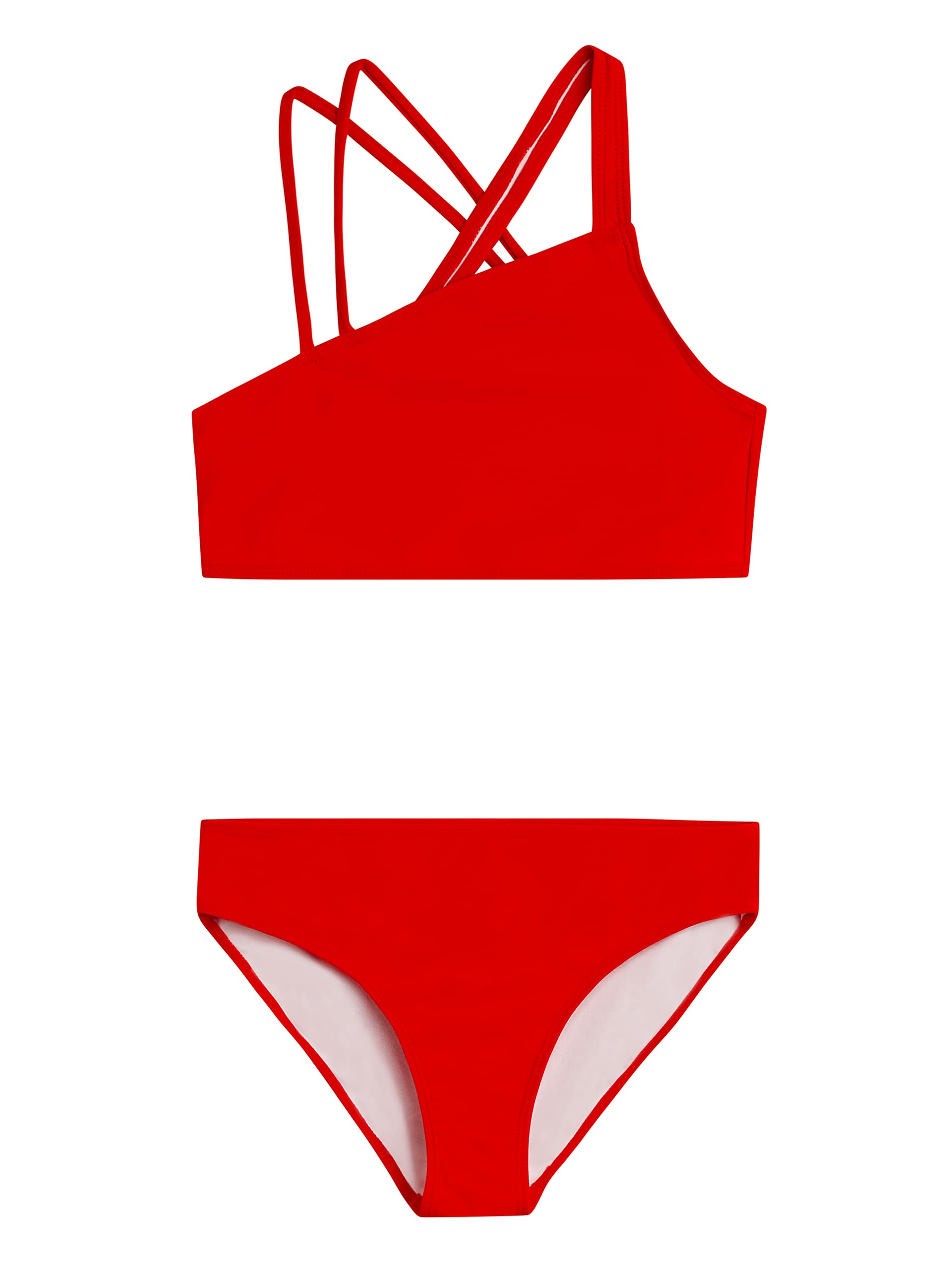 Girls' Solid Angle Bikini