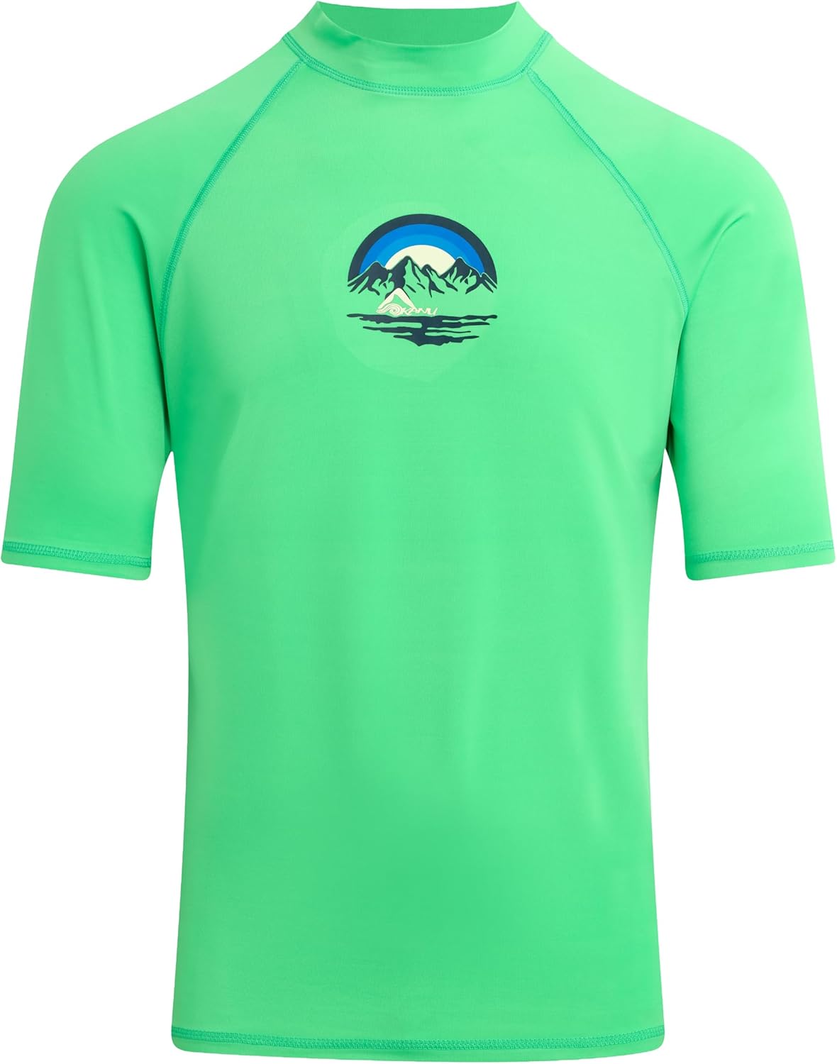 Men's Mountain Short Sleeve Rashguard — Green