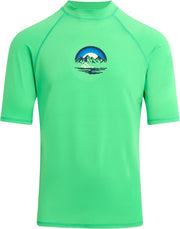 Men's Mountain Short Sleeve Rashguard — Green