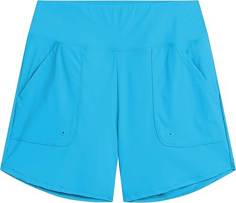 Women's Layla 5” High Waisted Swim Shorts with Pockets