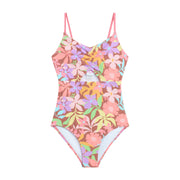 Dana Girls' Swim 1PC V-Neck W/Keyhole