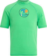 Boys' Palm Short Sleeve Rashguard — Green