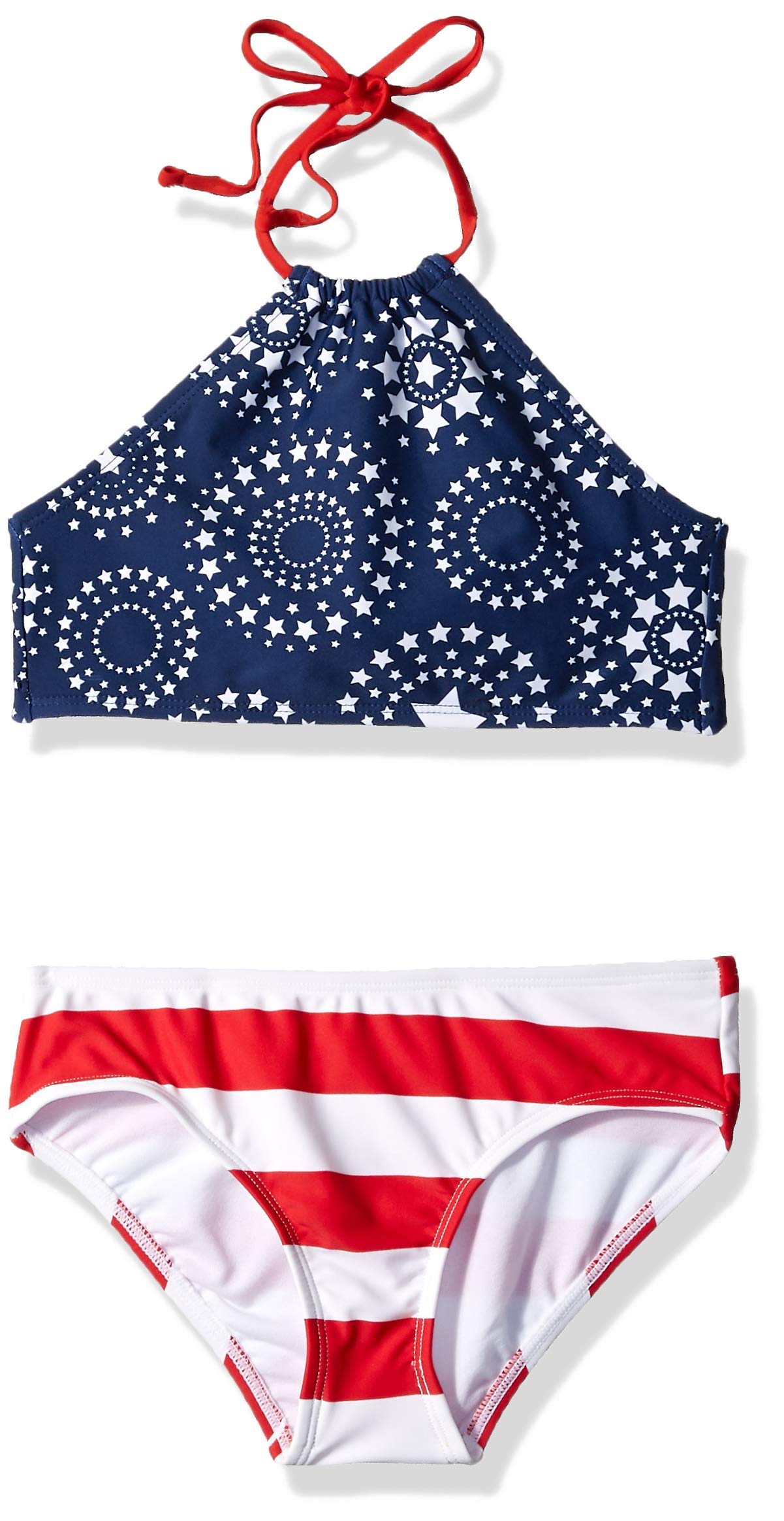 Girls' Stars/Stripes Halter Bikini