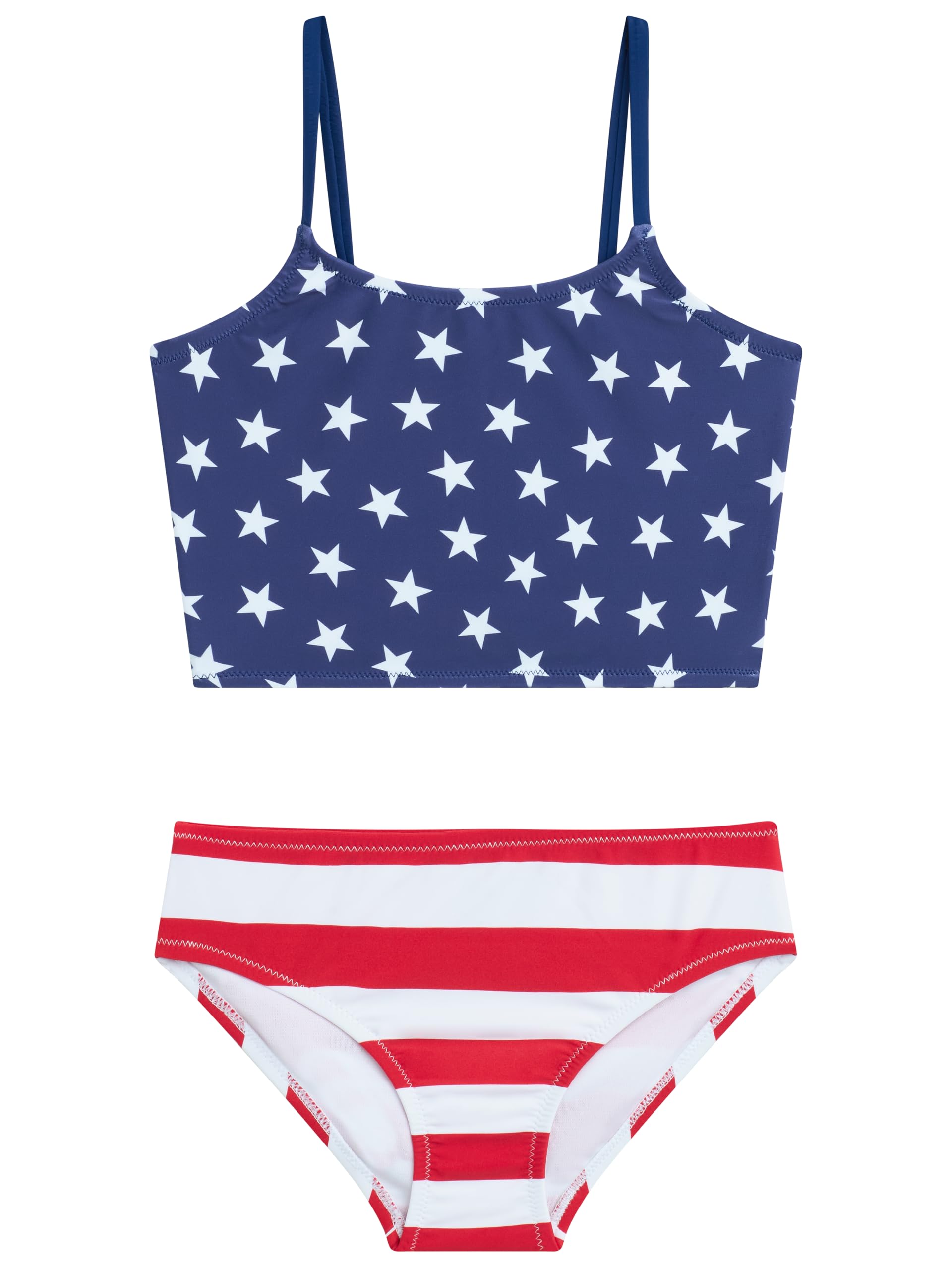 Usa Flag Girls' Swim 2PC Sun Tankini