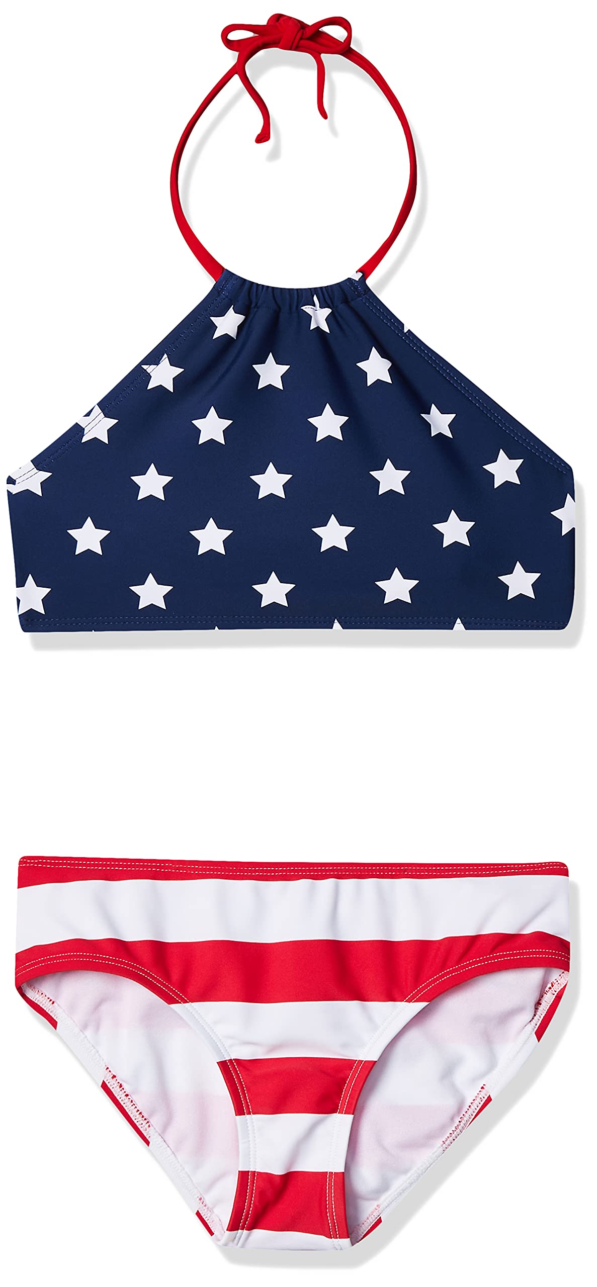 Girls' Stars/Stripes Halter Bikini