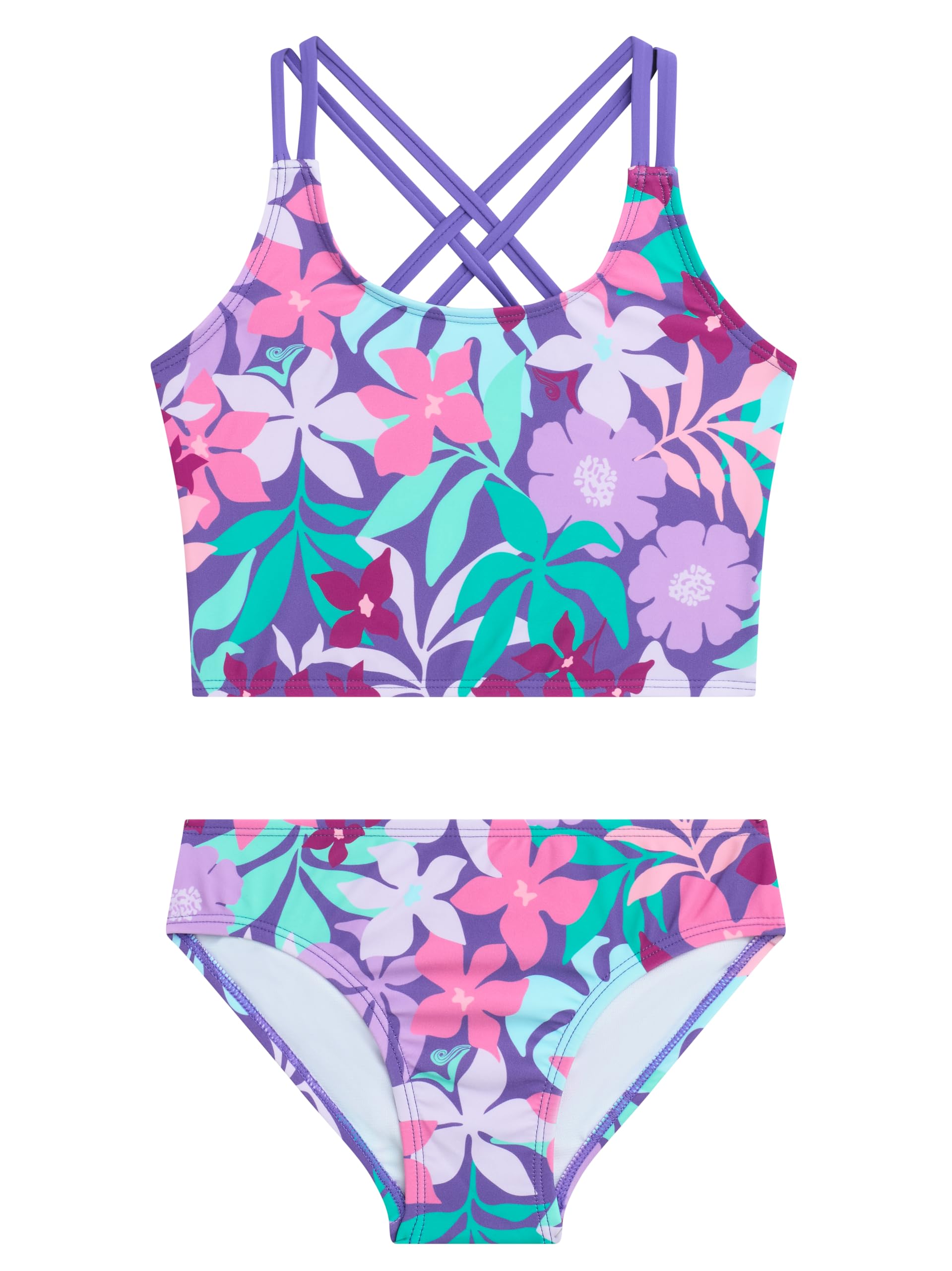 Dana Girls' Swim 2PC Criss-Cross Tankini