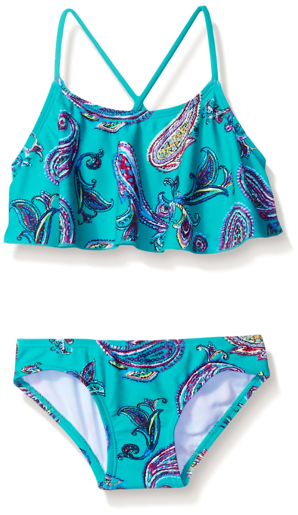 Girls' Heather Flounce Bikini