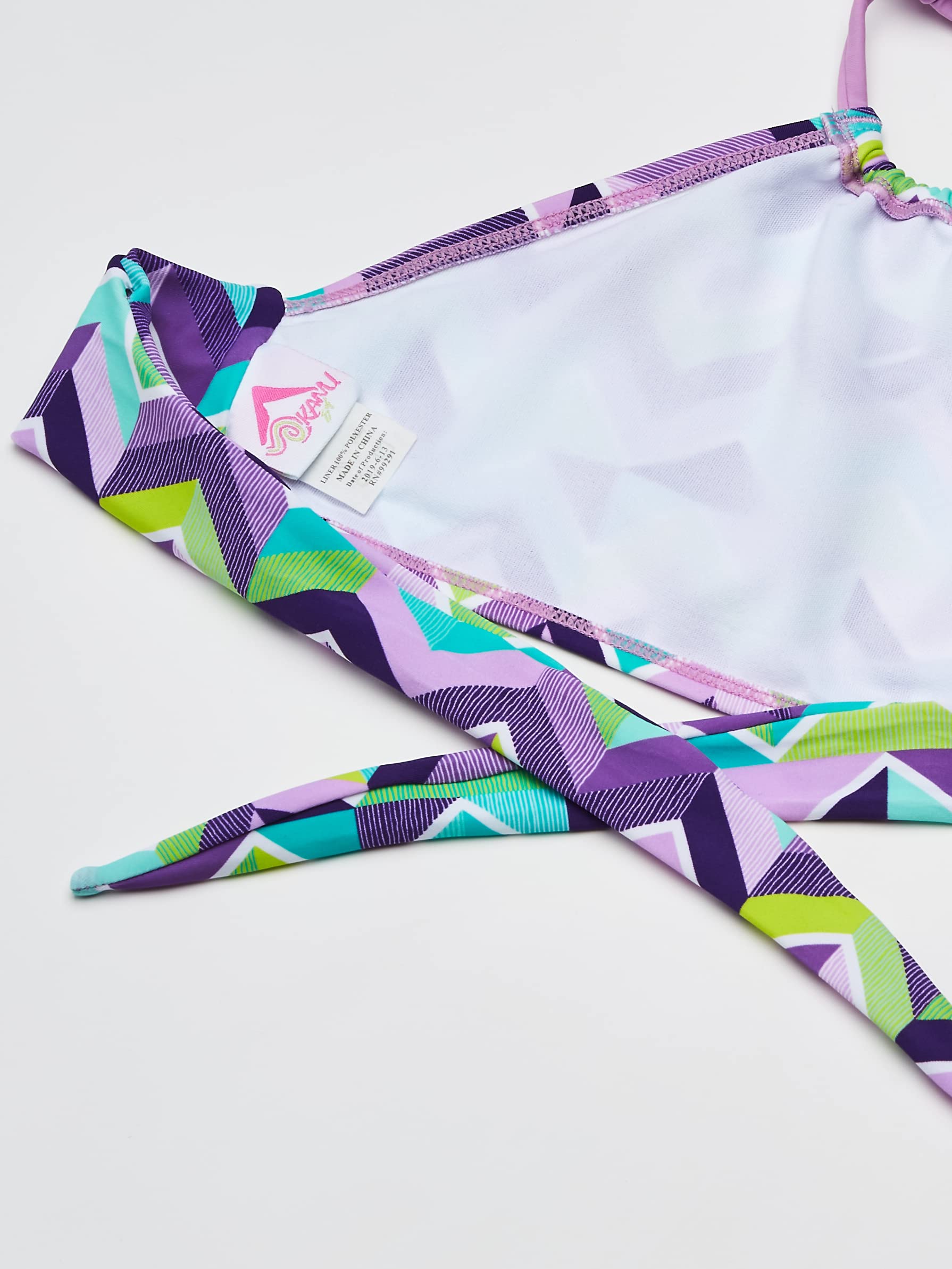 Girls' Ruby Chevron Halter Bikini