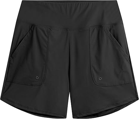 Women's Layla 5” High Waisted Swim Shorts with Pockets