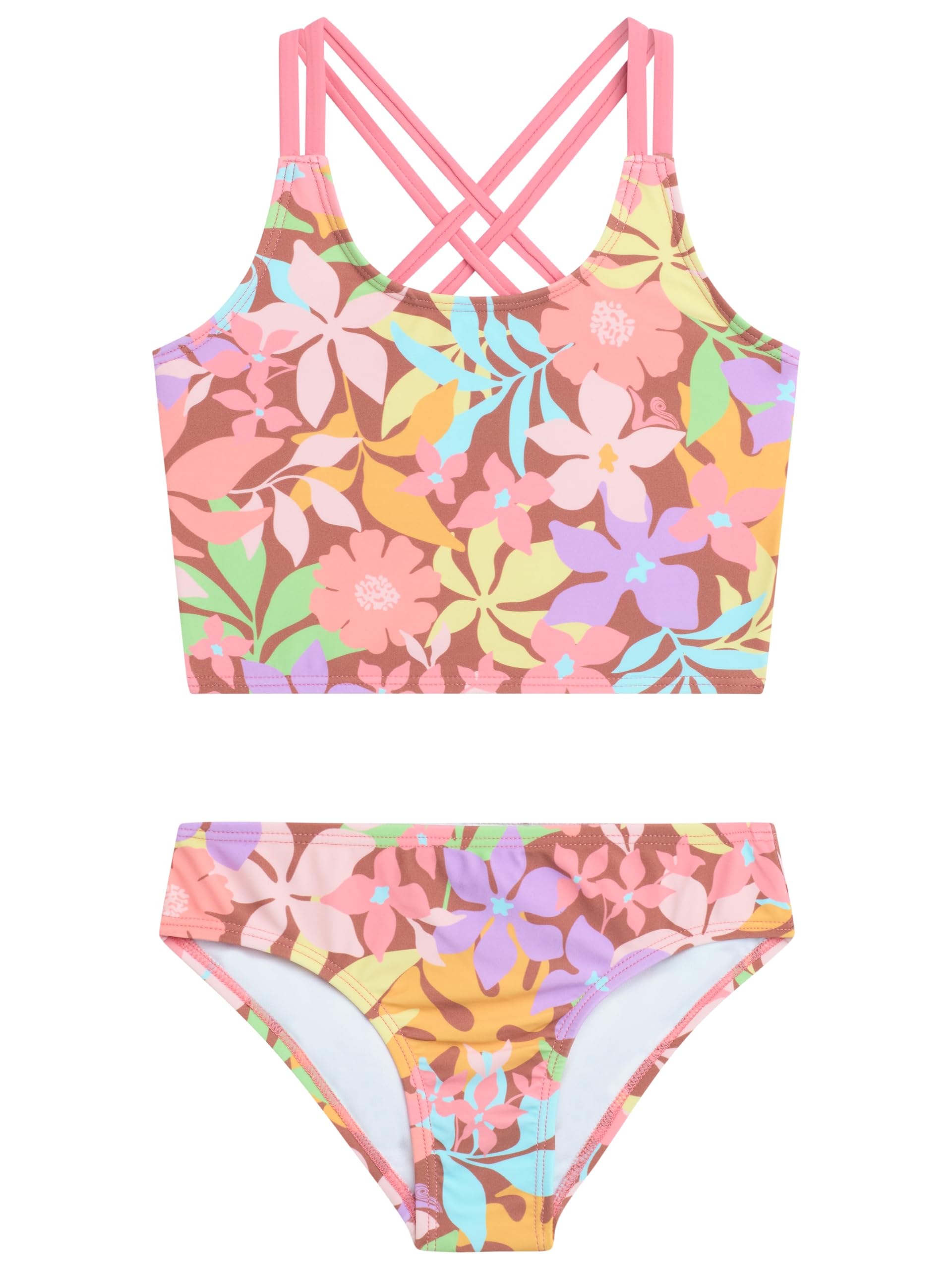 Dana Girls' Swim 2PC Criss-Cross Tankini