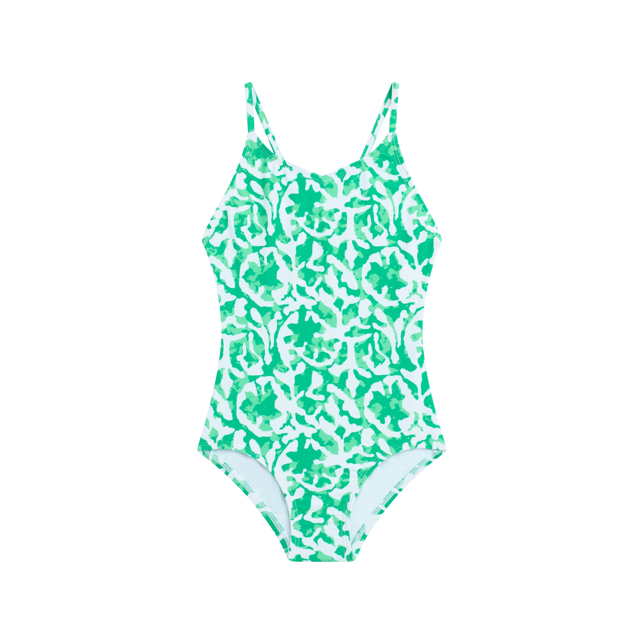 Elisa Girls' Swim 1PC V-Neck