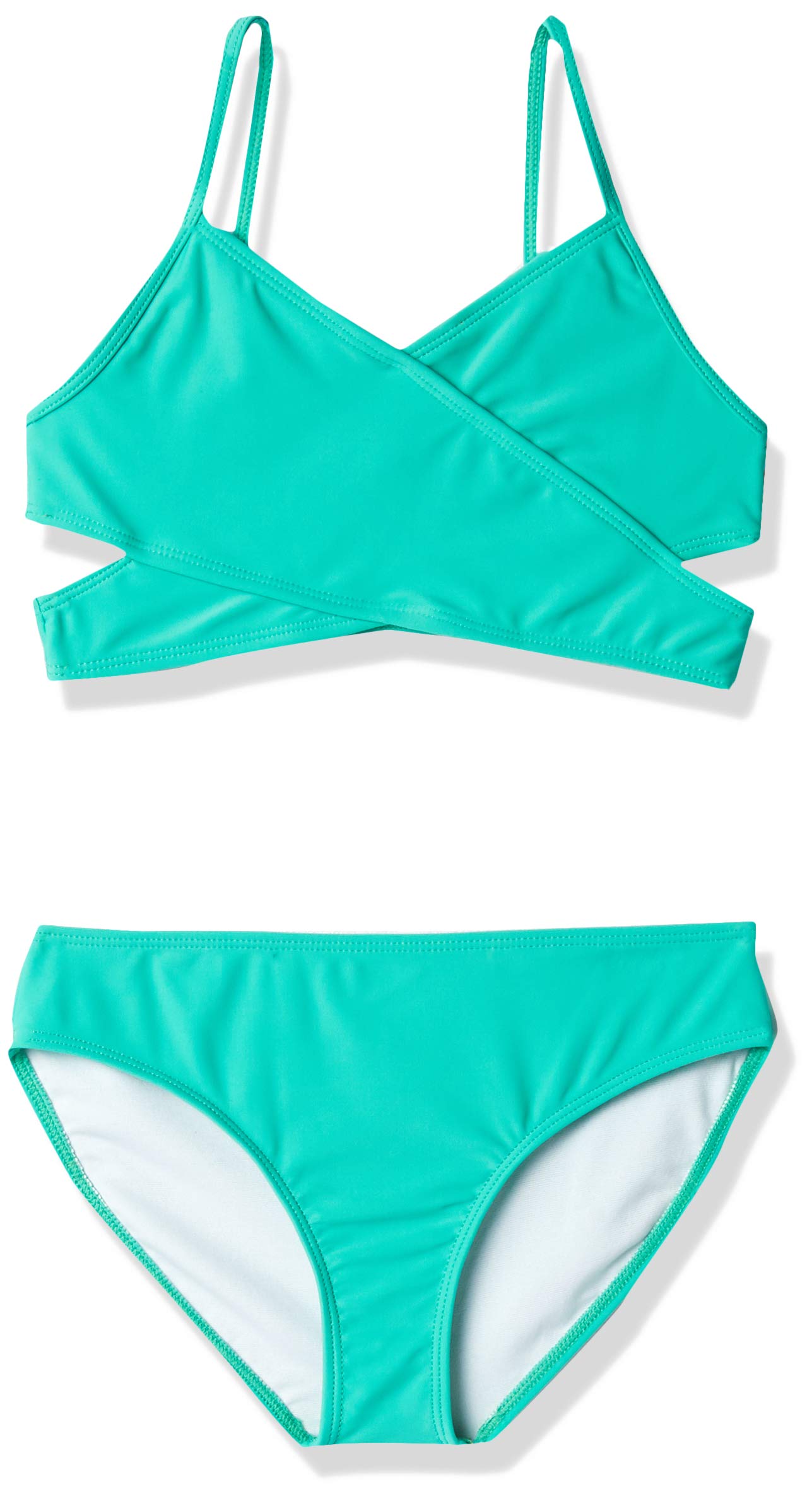 Girls' Solid Wraparound Wrap Around Bikini