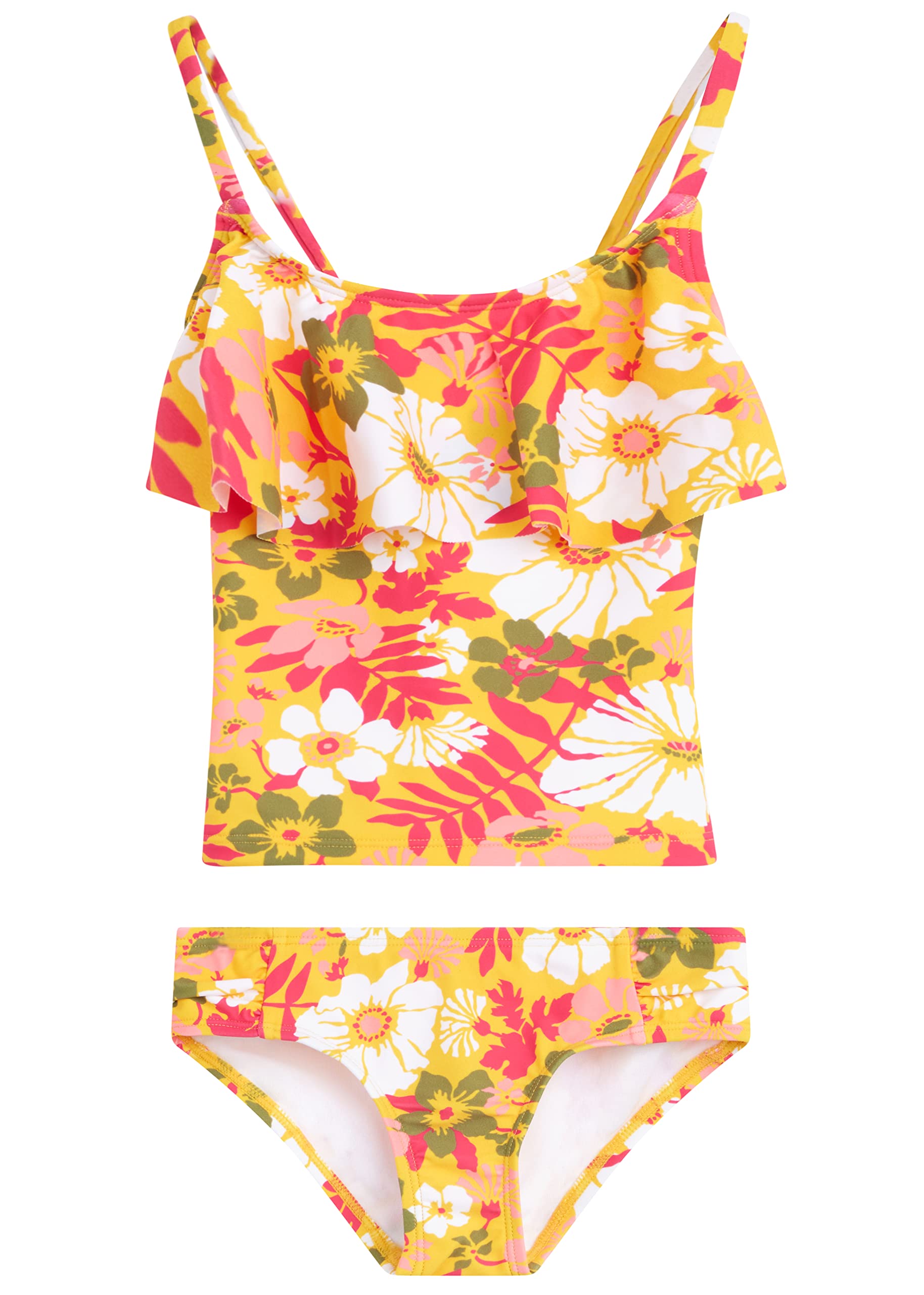Girls' Spring Bouquet Flounce Tankini