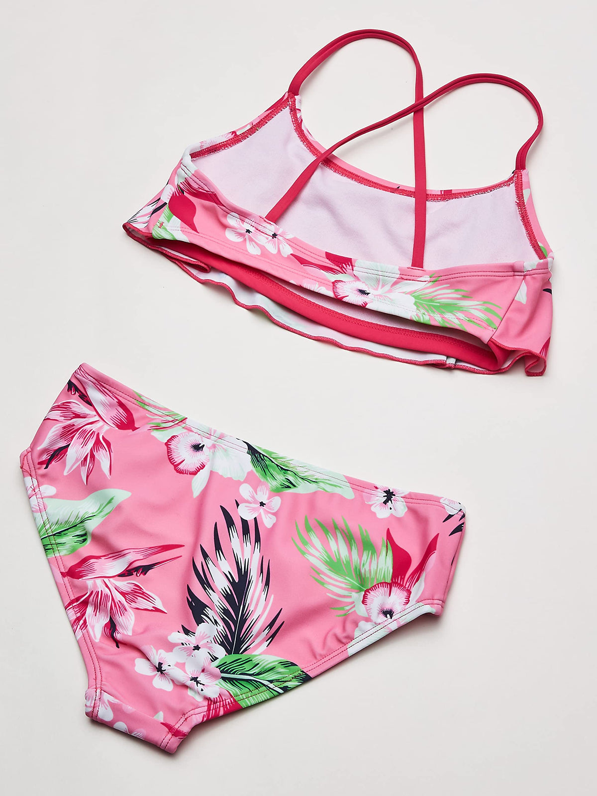 Kanu Surf Girls' Alania: Bikini 2 Pezzi Con Volant, Sportivo E Alla Moda Per Ragazze