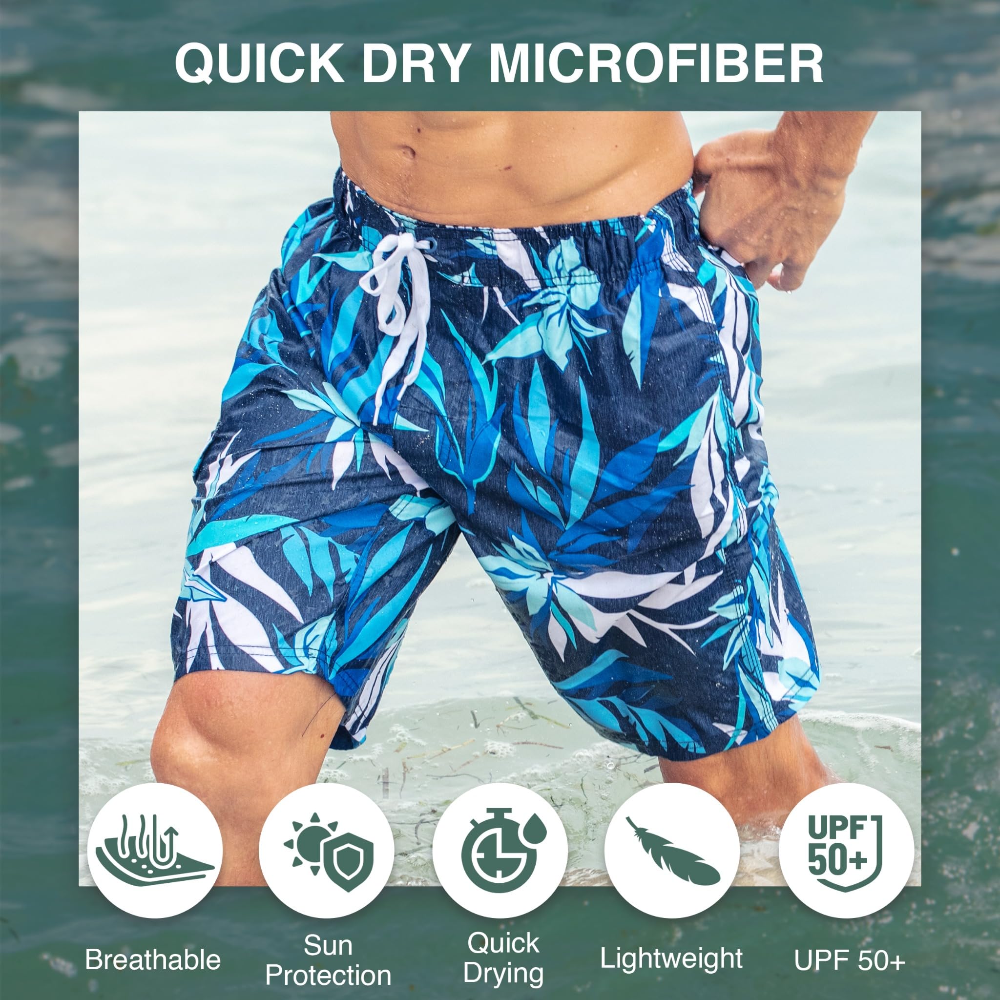 Men's Seaweeds 9" Swim Trunks