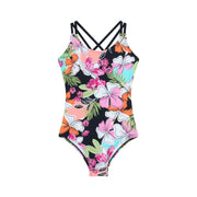 Andrea Girls' Swim 1PC Criss-Cross