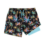 Pacific Palm Boys' Compression Liner Swim Trunks