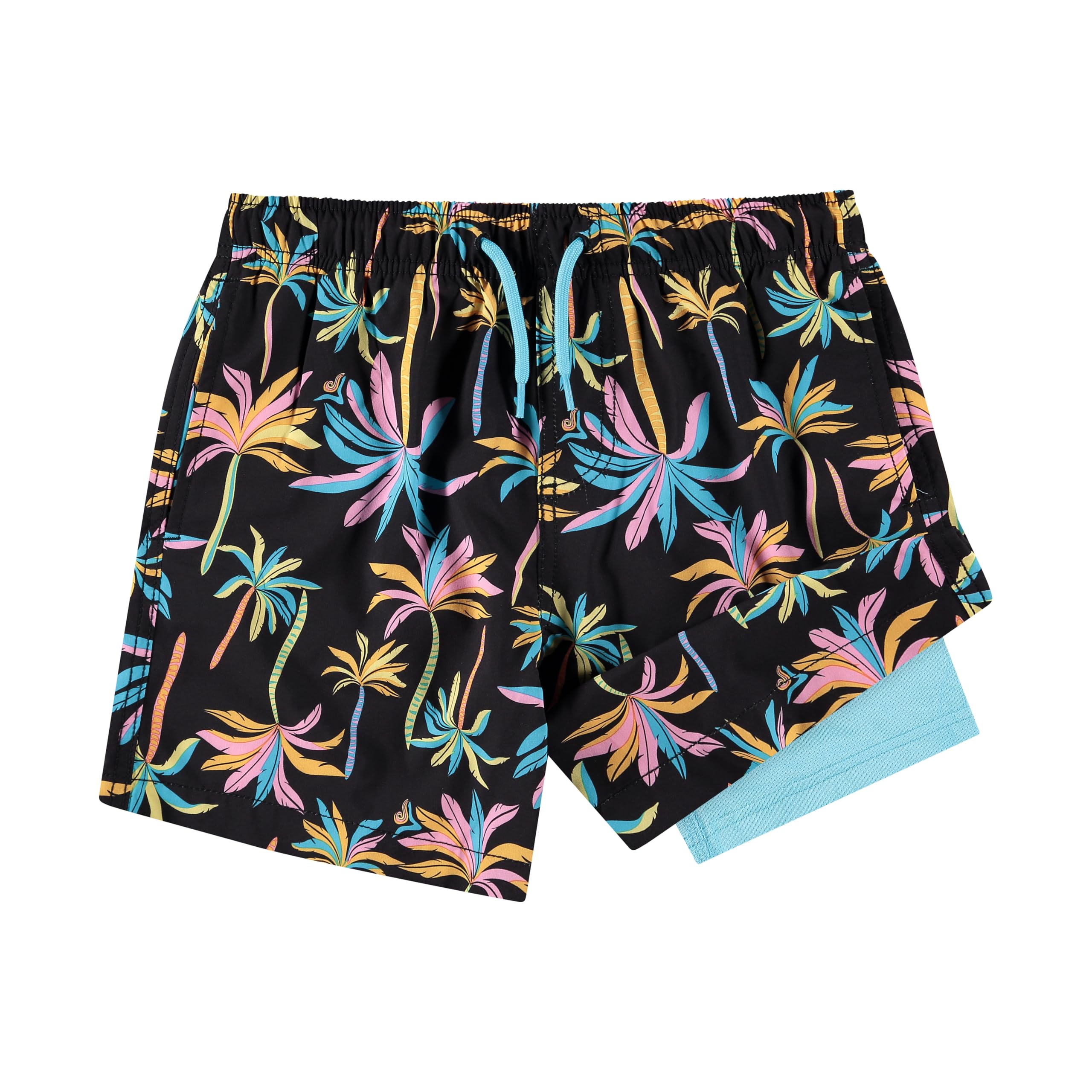 Pacific Palm Boys' Compression Liner Swim Trunks