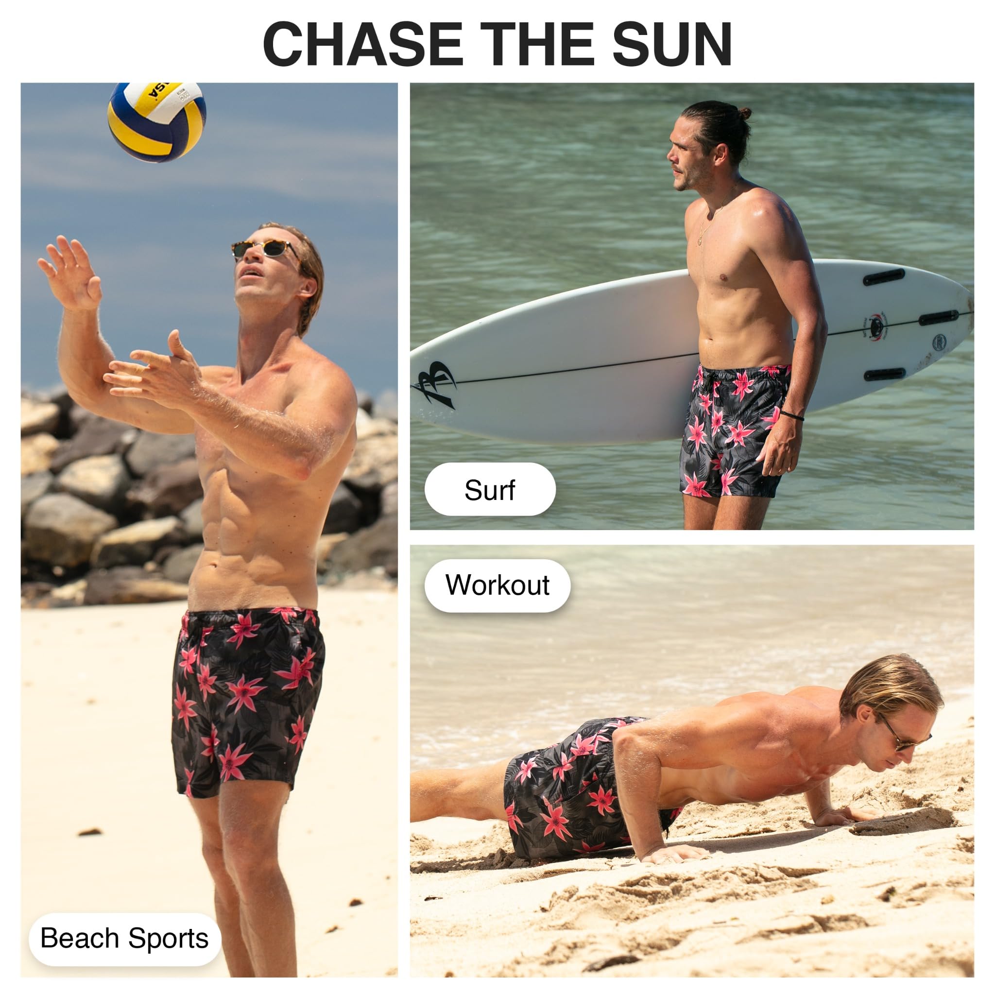 Men's Vibe 5" Stretch Swim Trunks