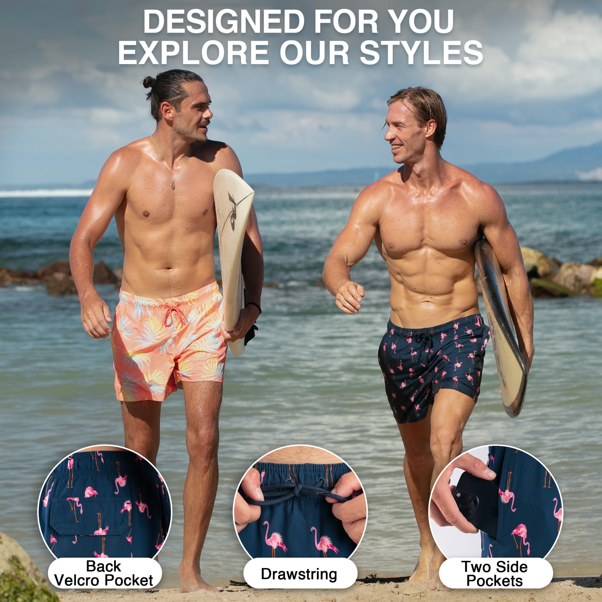 Men's San Diego 5" Stretch Swim Trunks