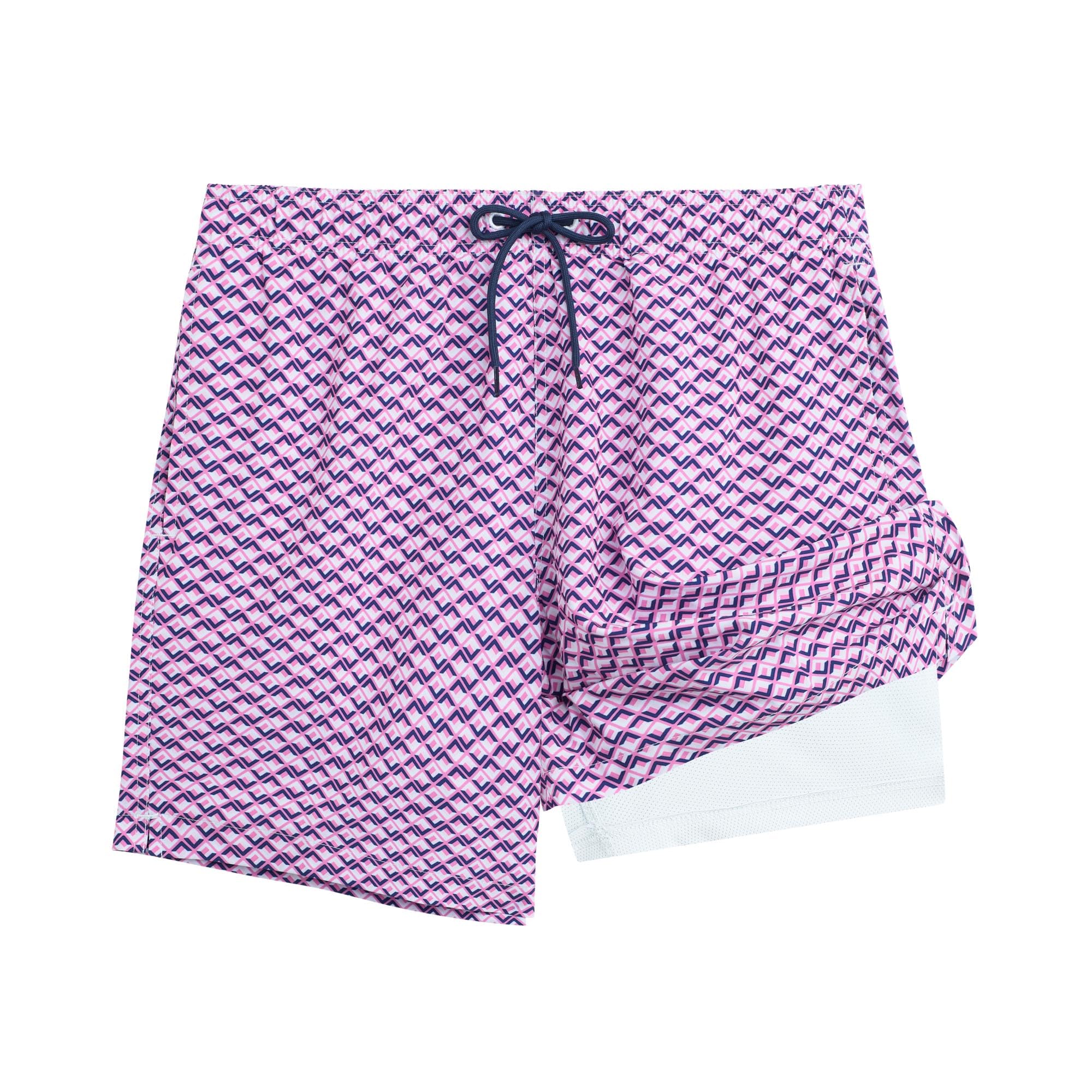 Surf Suds Men's Swim Compression Liner Trunks
