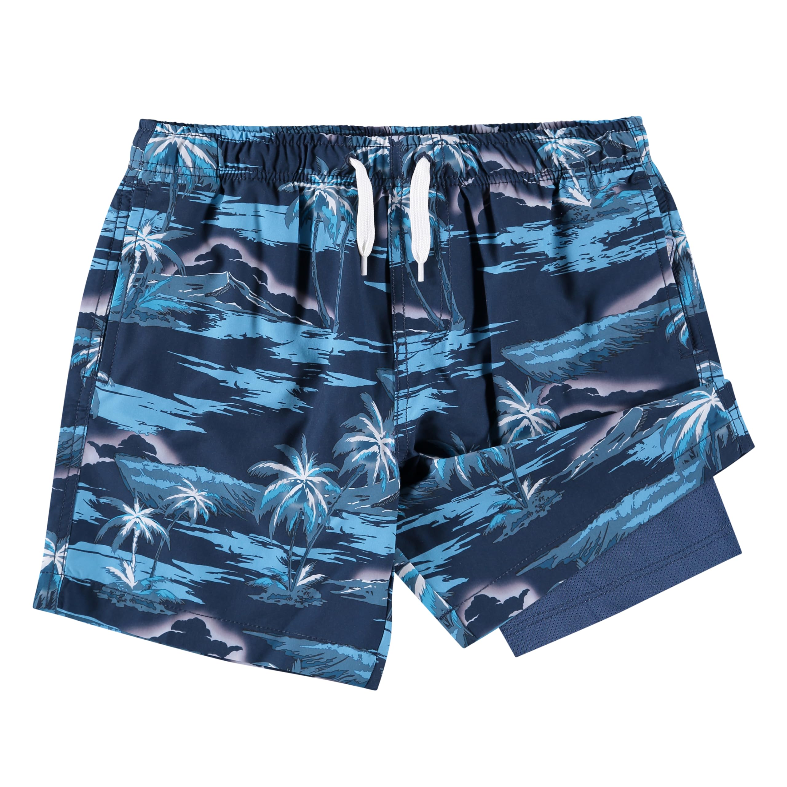 Boys' Seascape Stretch Swim Trunks