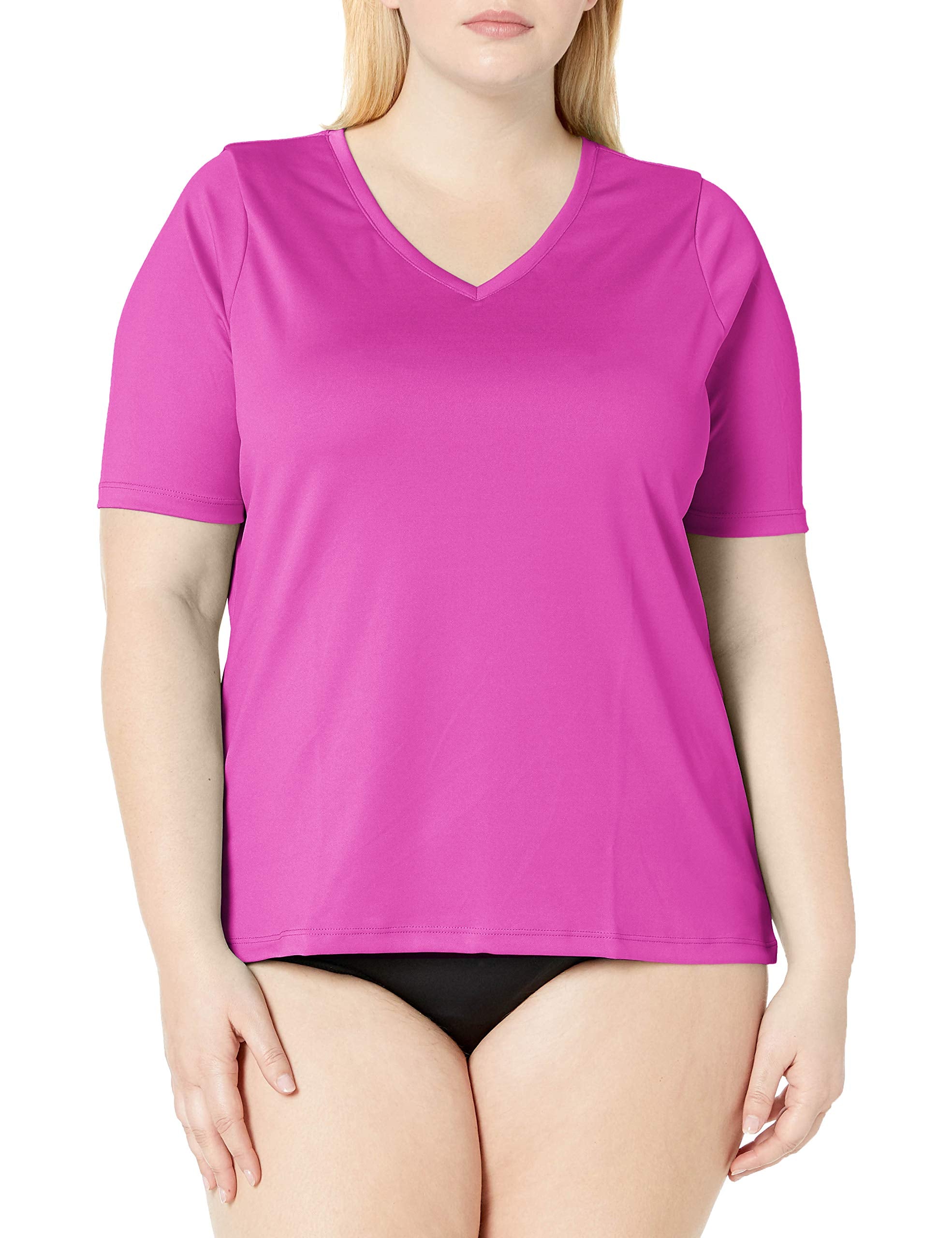 Women's Solid Short Sleeve Swim Shirt