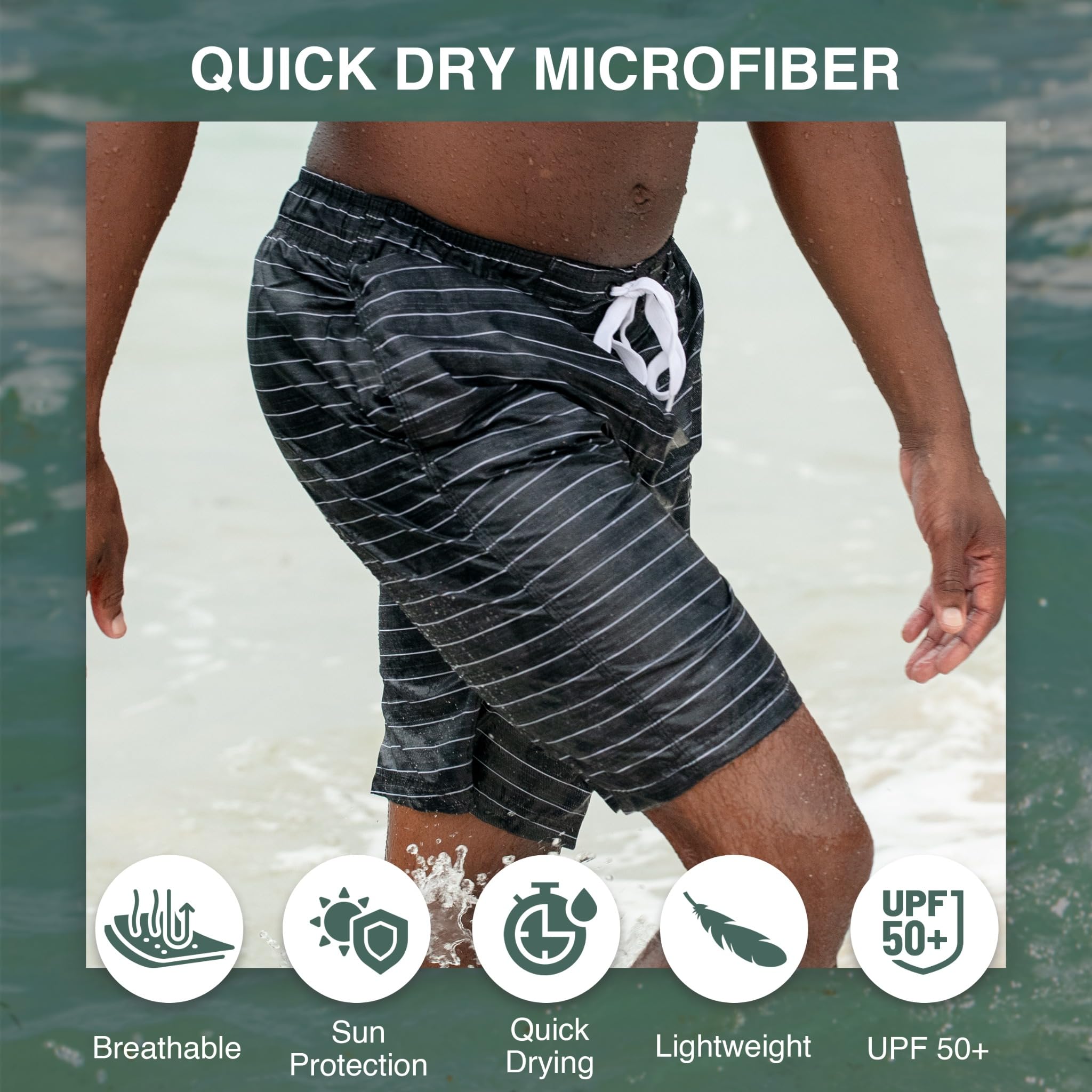 Men's Line Up 9" Swim Trunks