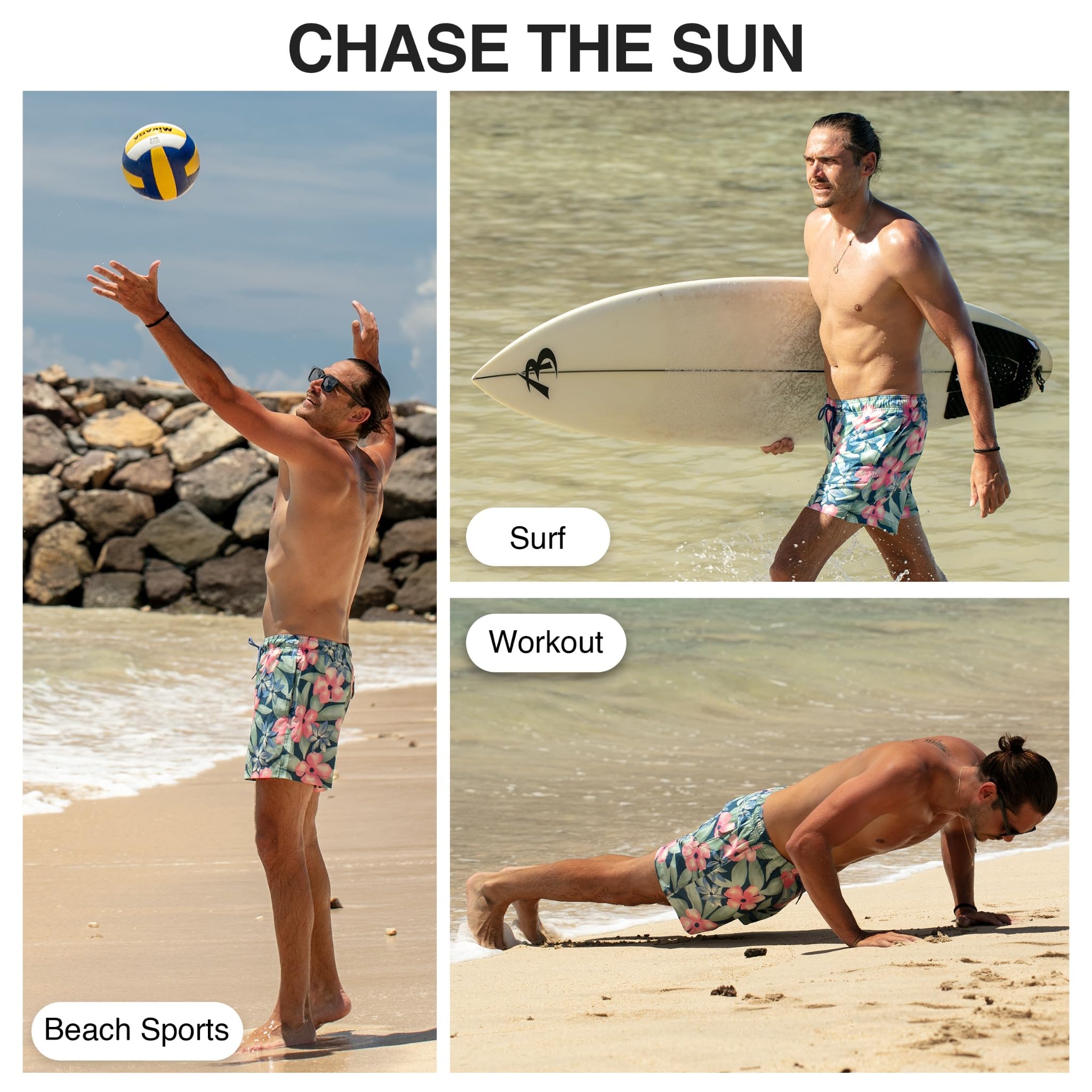 Men's Edgewater 5" Stretch Swim Trunks