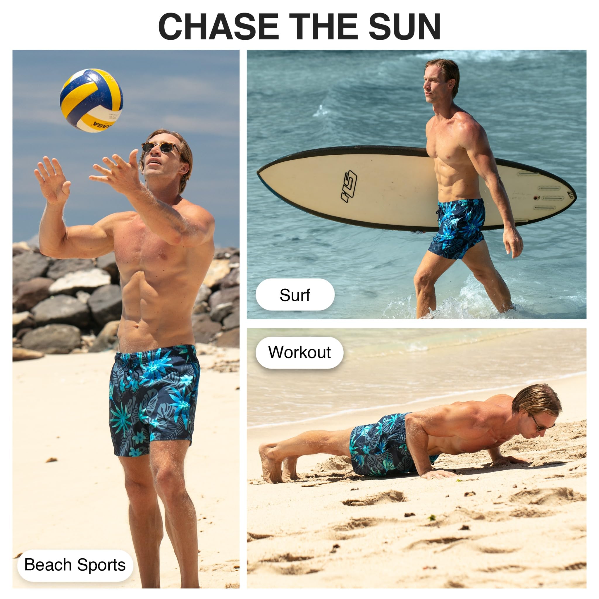 Men's Adventure 5" Stretch Swim Trunks
