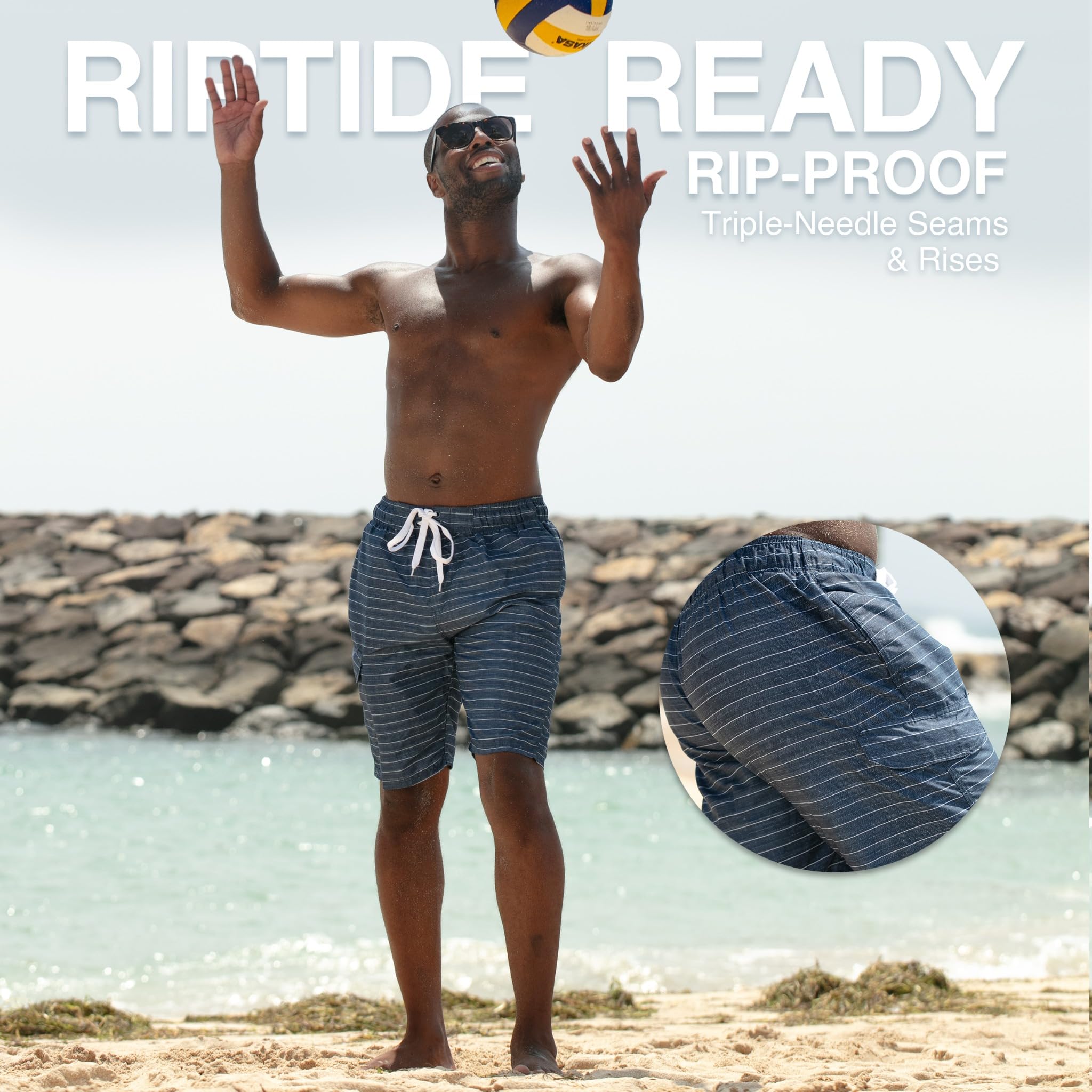 Men's Line Up 9" Swim Trunks