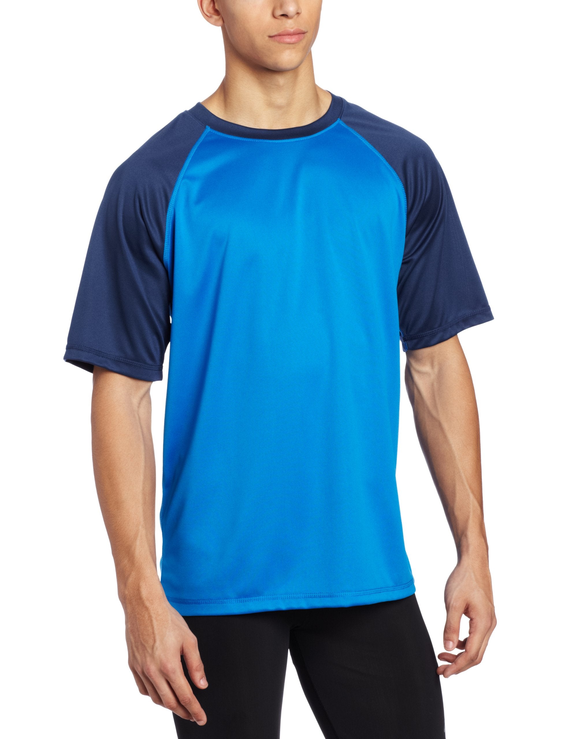 Men's Contrast Short Sleeve Rashguard