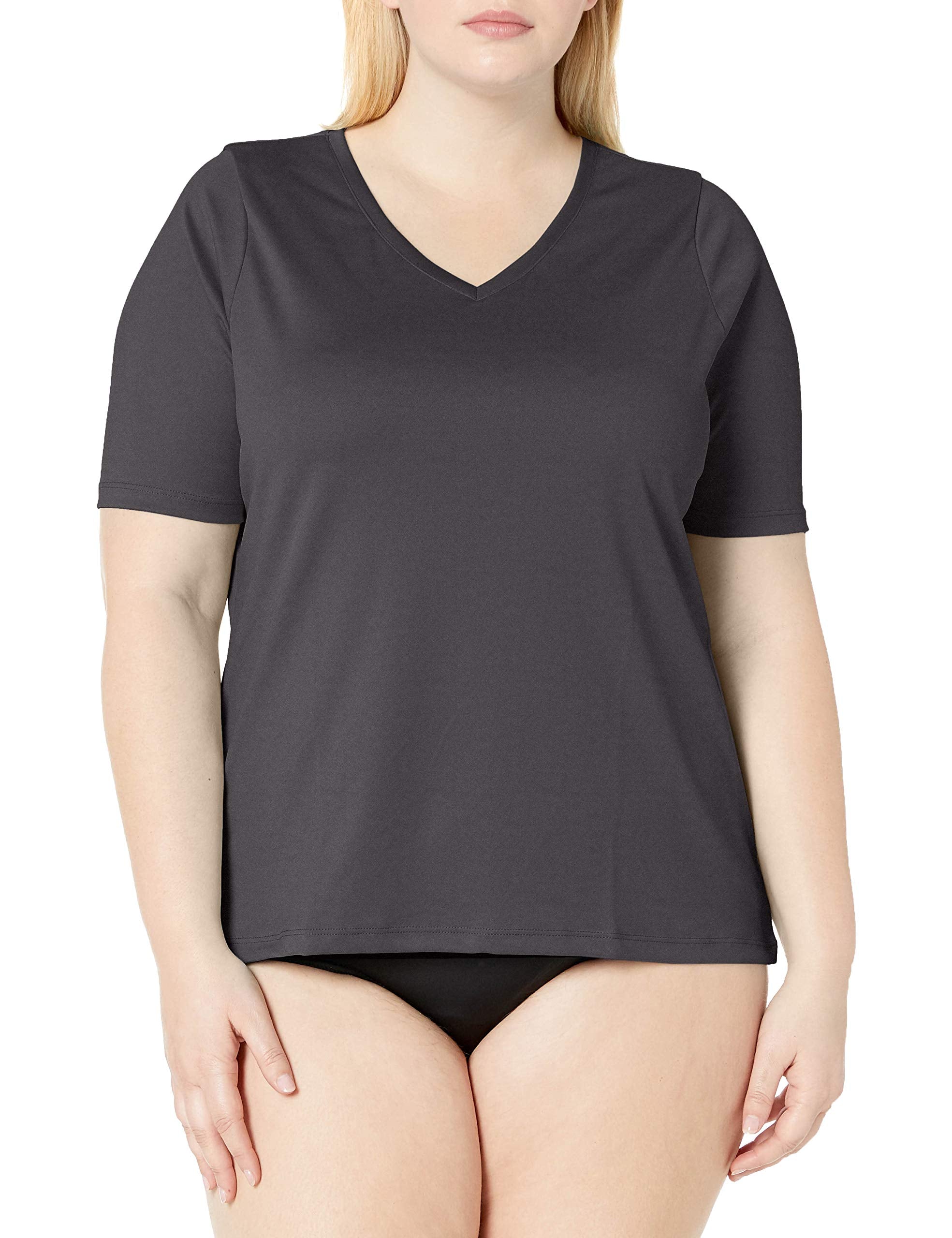 Women's Solid Short Sleeve Swim Shirt