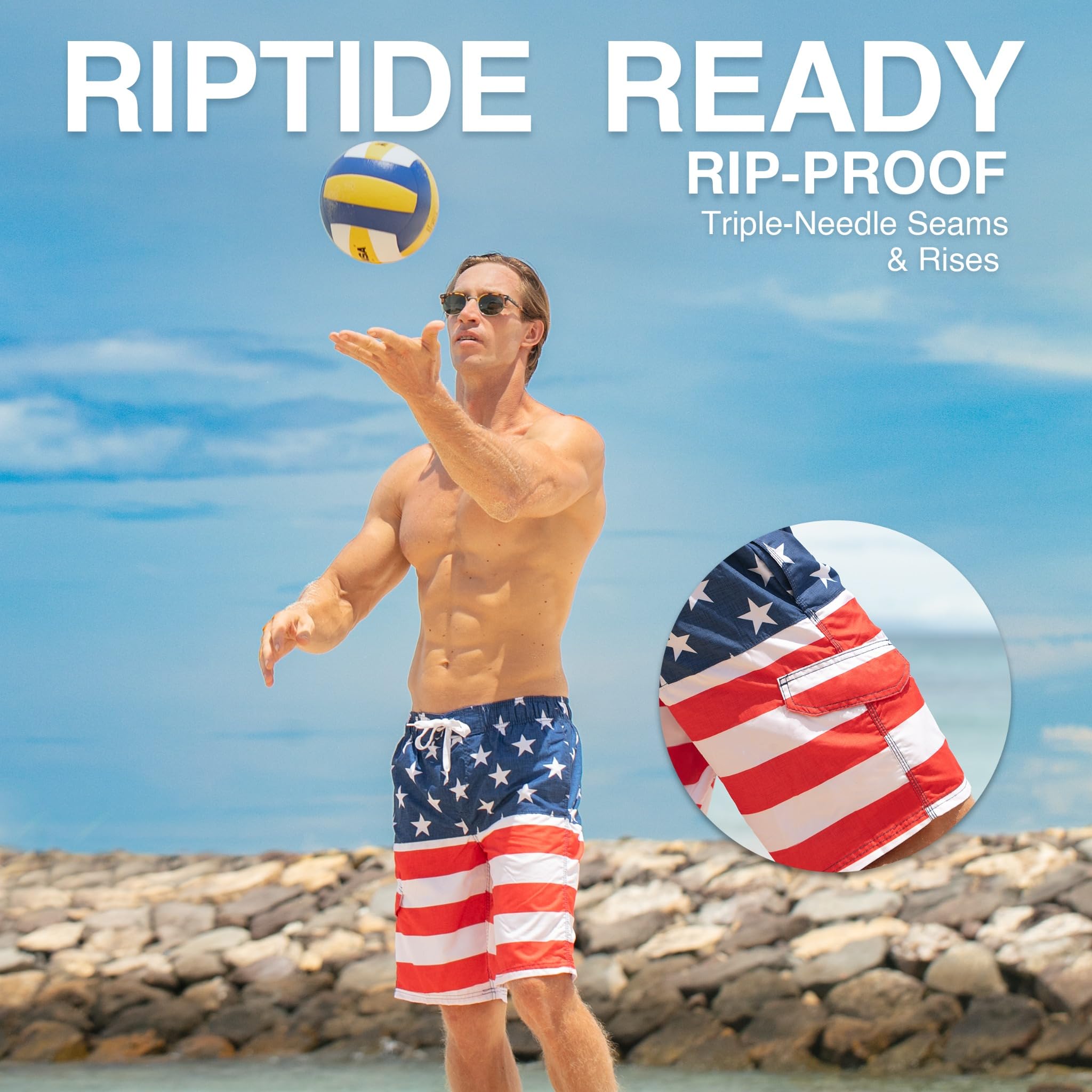 Men's Flag II 9" Swim Trunks