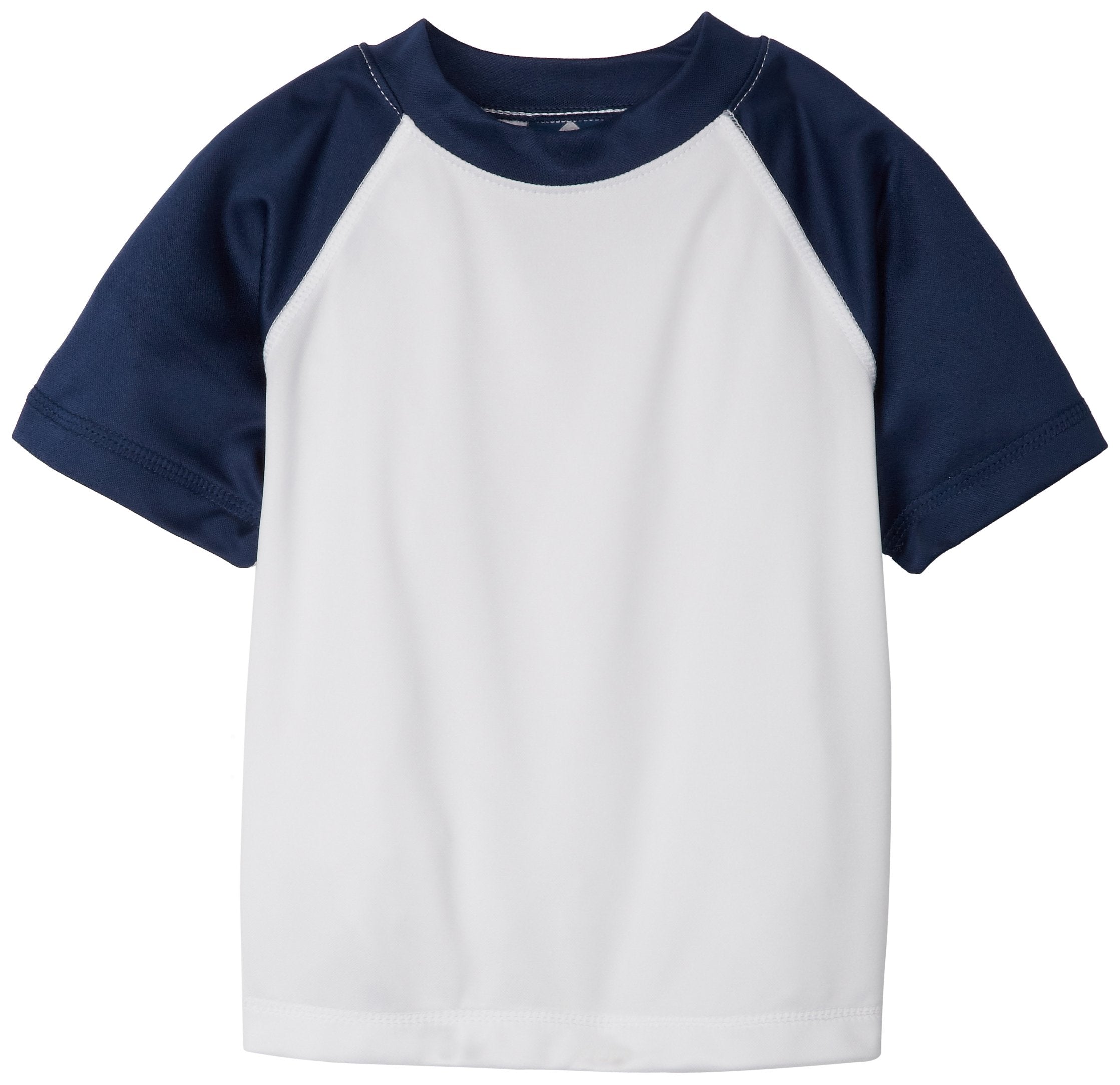 Boys' Contrast Short Sleeve Swim Shirts
