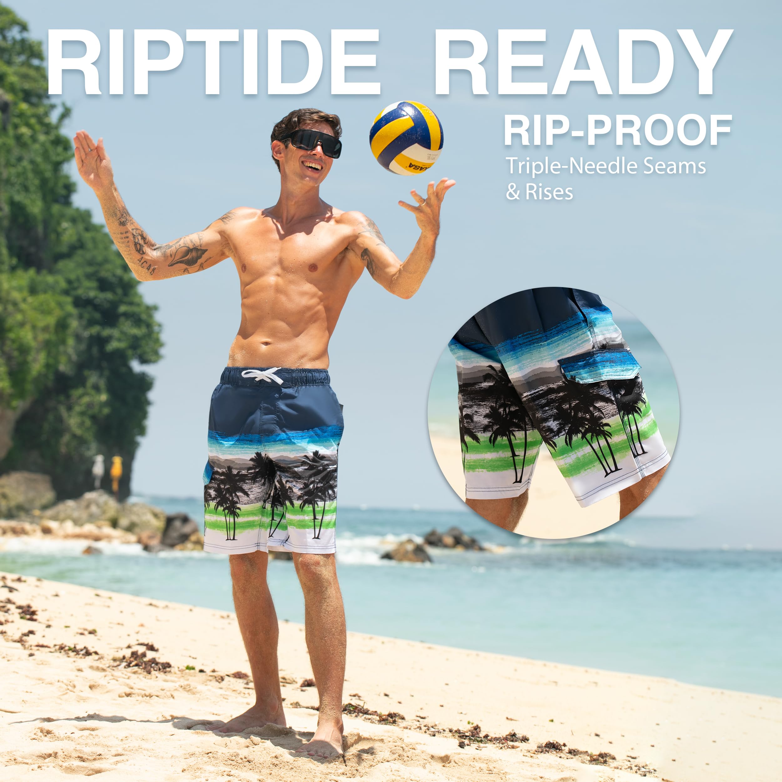 Men's Seaside 9" Swim Trunks
